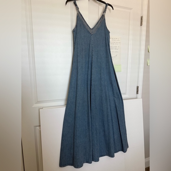ZARA Denim Blue Maxi Dress - Picture 13 of 13